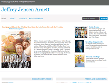 Tablet Screenshot of jeffreyarnett.com